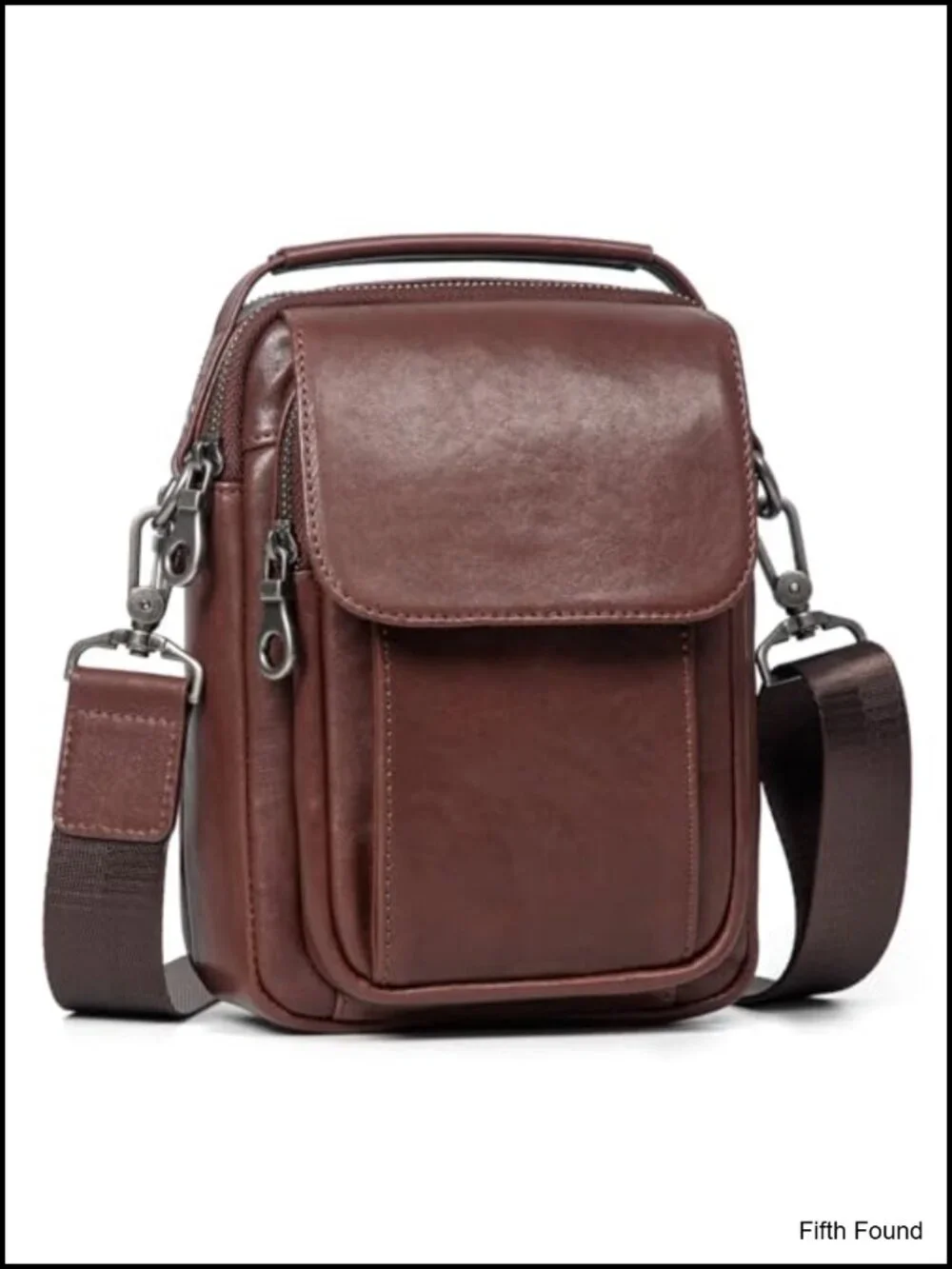 Genuine Leather Small Messenger Bag Crossbody